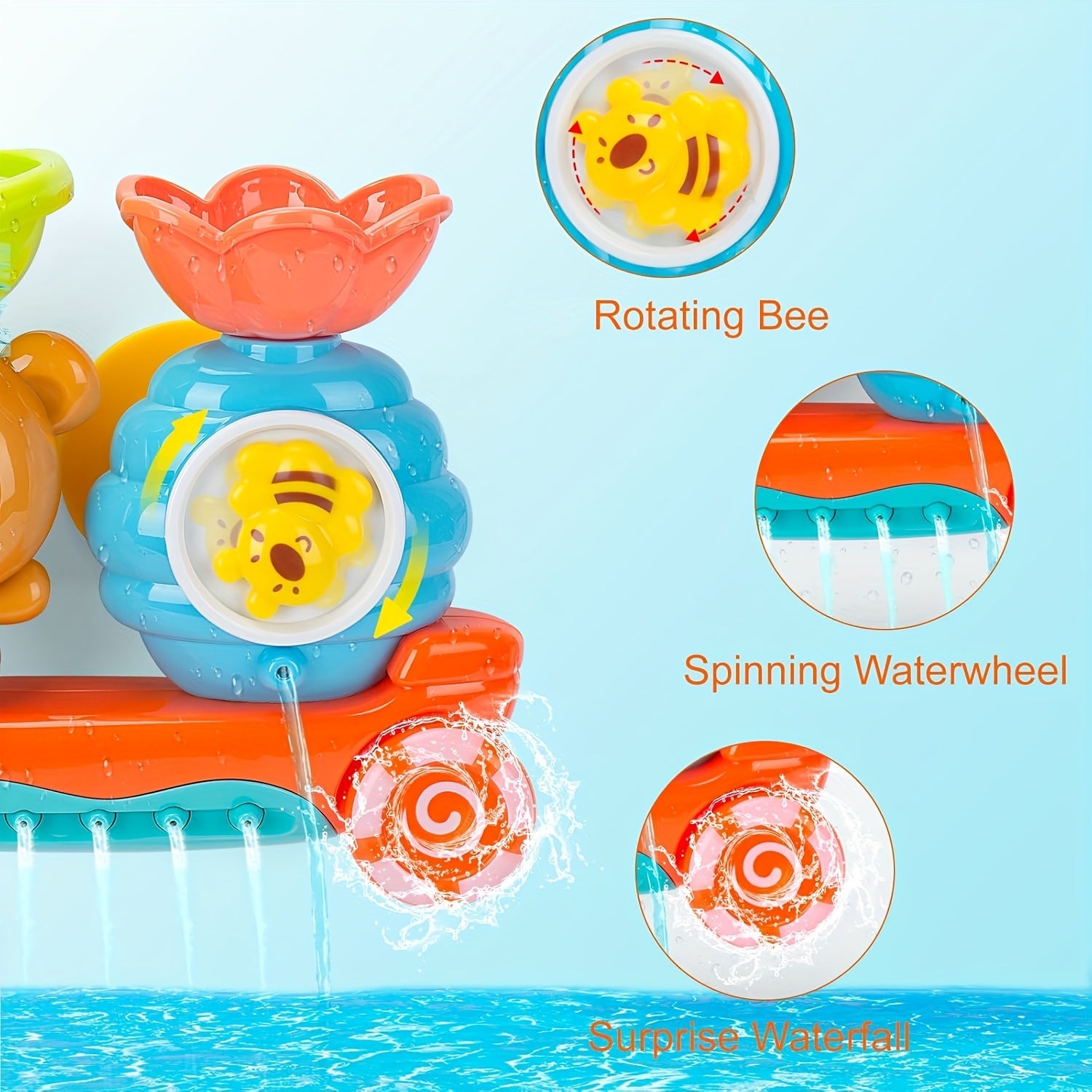BowLift | Baby Bath Toy Floating Bear Boat