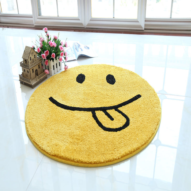 BowLift | Beautiful Pattern Carpet Yellow and Green Kids Carpet Polyester Pet Friendly Washable Area Rug for the Children's Room