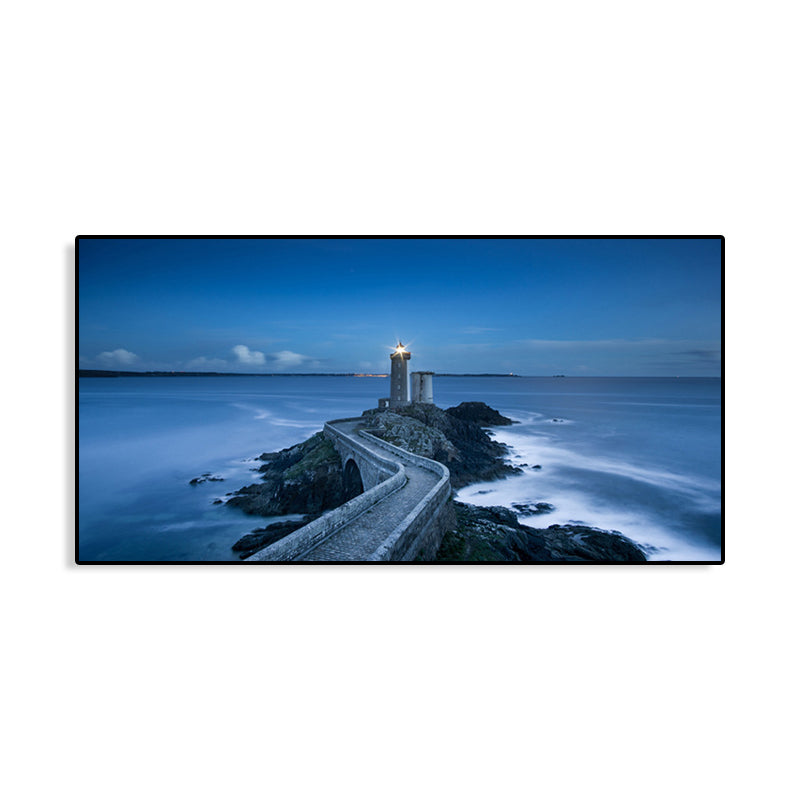 BowLift | Light Color Sea View Painting Texture Wall Decoration Print for Guest Accommodations, Multiple Sizes
