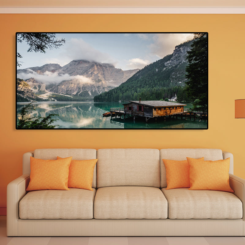 BowLift | Light Color Sea View Painting Texture Wall Decoration Print for Guest Accommodations, Multiple Sizes