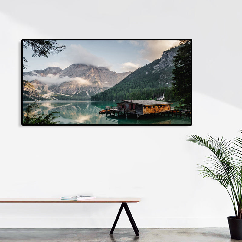 BowLift | Light Color Sea View Painting Texture Wall Decoration Print for Guest Accommodations, Multiple Sizes