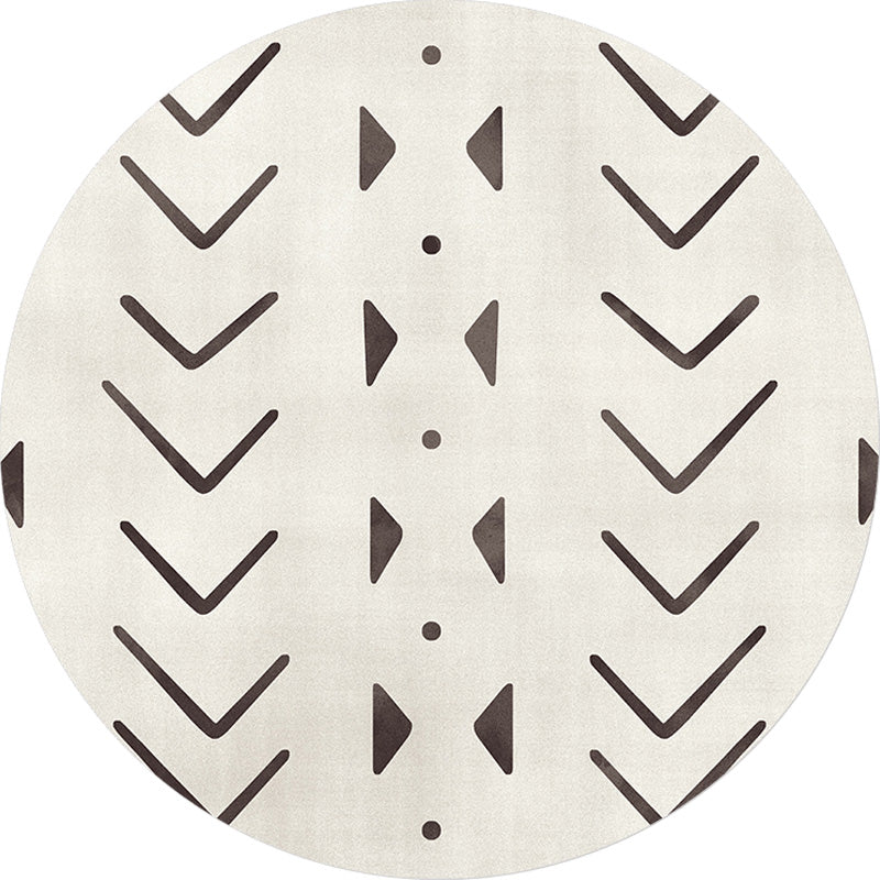 BowLift | Geometric and striped pattern carpet polyester modern carpet washable non-slip pet-friendly carpet for the living room