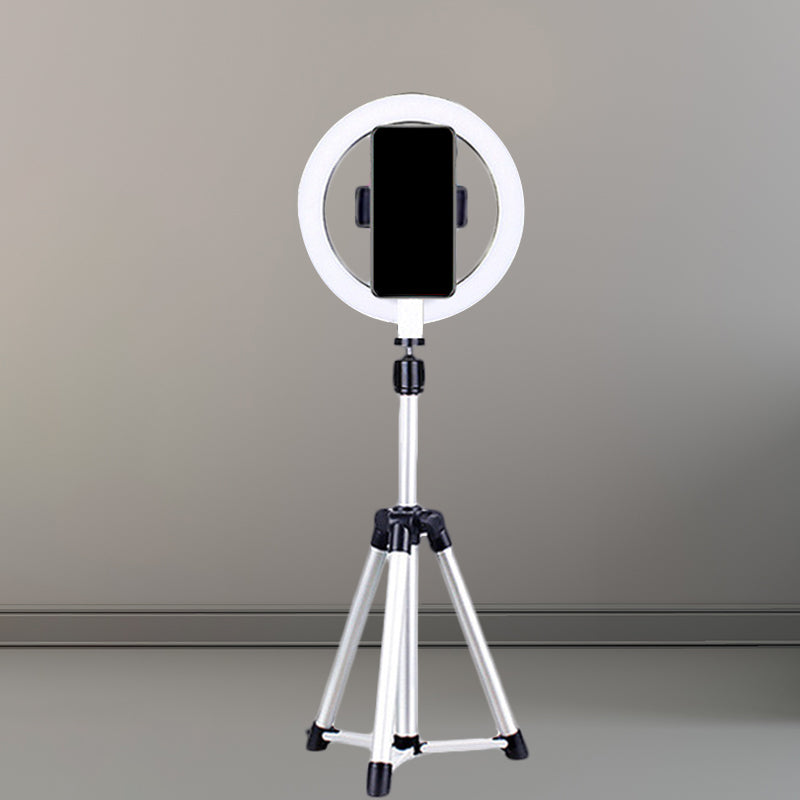 BowLift | Black Finish Round Fill Lamp Simplicity LED Metallic Vanity Lighting Ideas for Phone Holder