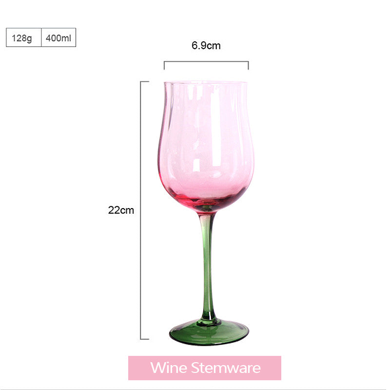 BowLift | Tulip Wine Stemware Crystal Red Wine Glasses Elegant Long Stemware Red Wine or White Wine Glassware