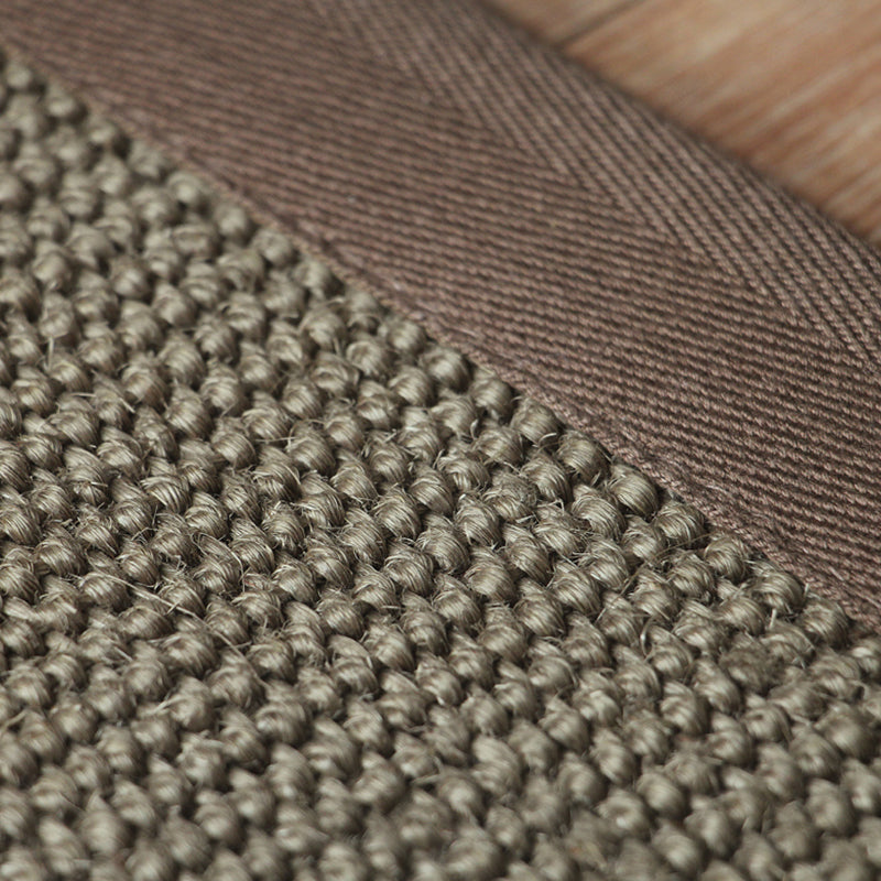 BowLift | Country Plain Carpet Brown Jute Carpet Non-slip Pet Friendly Washable Carpet for Study