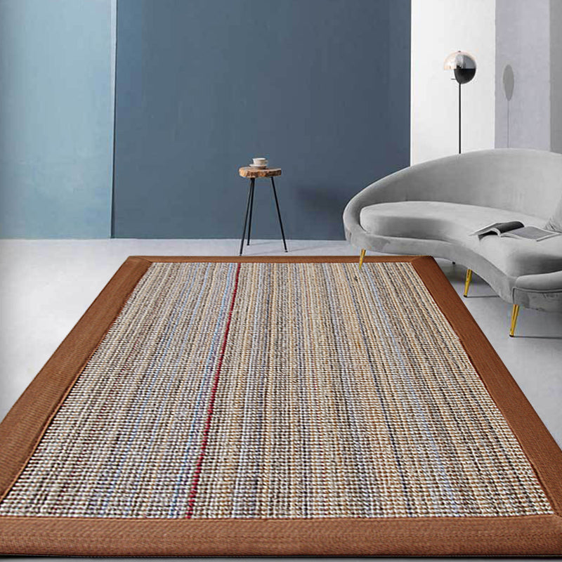 BowLift | Brown Solid Color Rug Sisal Country Rug Pet Friendly Washable Non-Slip Rug for Bedroom