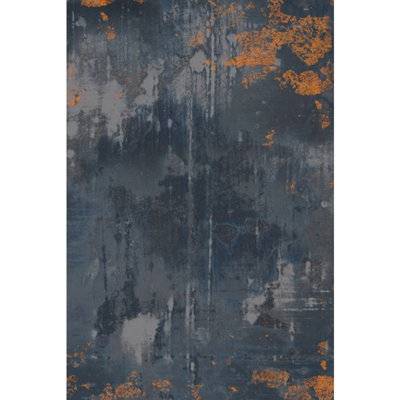 BowLift | Dark Grey Industrial Carpet Polyester Abstract Pattern Carpet Pet Friendly Non-Slip Washable Rug for Living Room
