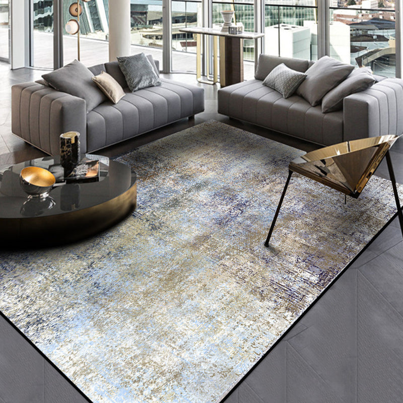 BowLift | Industrial abstract carpet polyester rug non-slip pet-friendly washable rug for living room