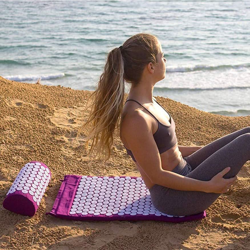 BowLift | Acupressure yoga mat & cushion set for natural pain relief & relaxation