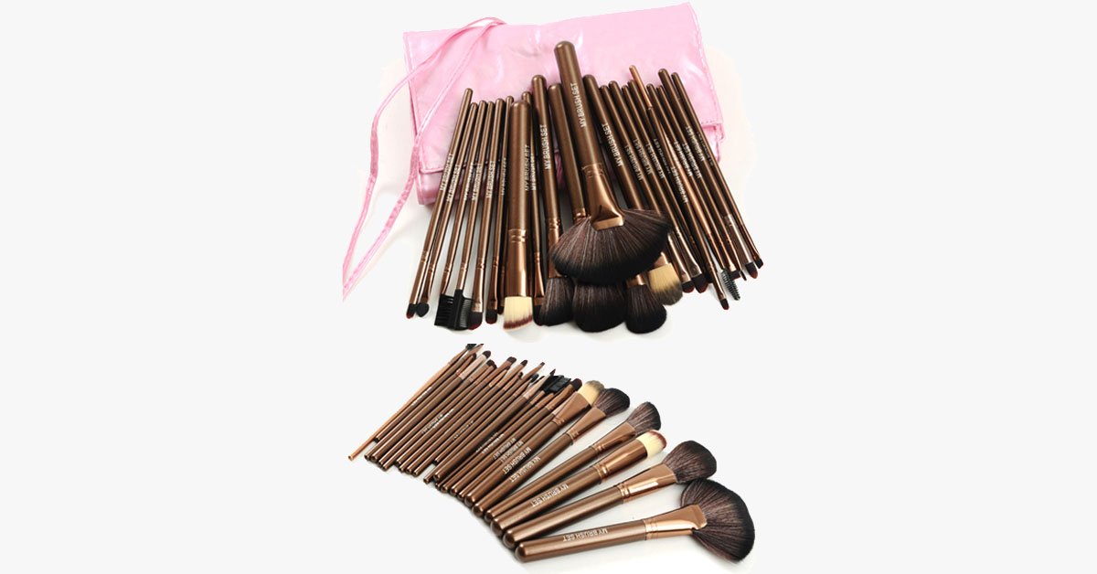 BowLift | 25 Piece Makeup Brush Set with Bag – The Perfect Makeup Companion