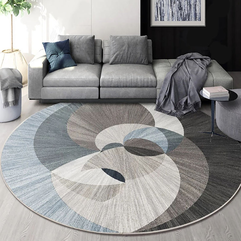 BowLift | Unique Abstract Colorblock Area Rug Multi Colors Creative Carpet Polyester Washable Rug for Living Room