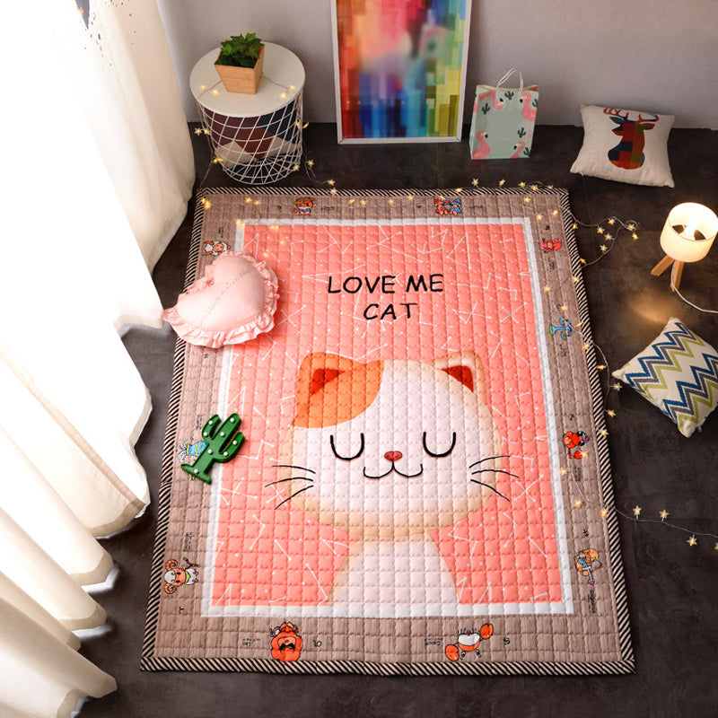 BowLift | Cute Cartoon Rug Bright Color Animal Indoor Rug Washable Non-Slip Area Carpet for Daycare