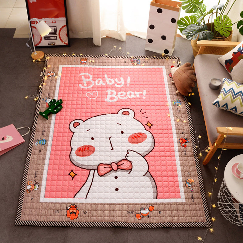 BowLift | Cute Cartoon Rug Bright Color Animal Indoor Rug Washable Non-Slip Area Carpet for Daycare