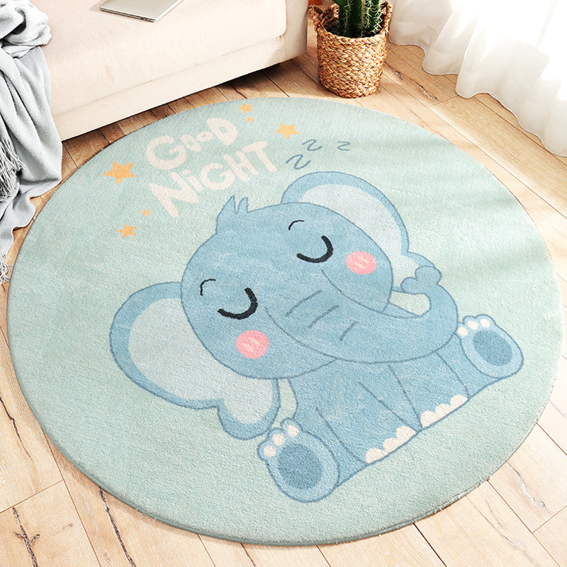 BowLift | Shady Pet Indoor Carpet Pastel Cartoon Carpet Polypropylene Washable Stain Resistant Non-Slip Rug for the Nursery