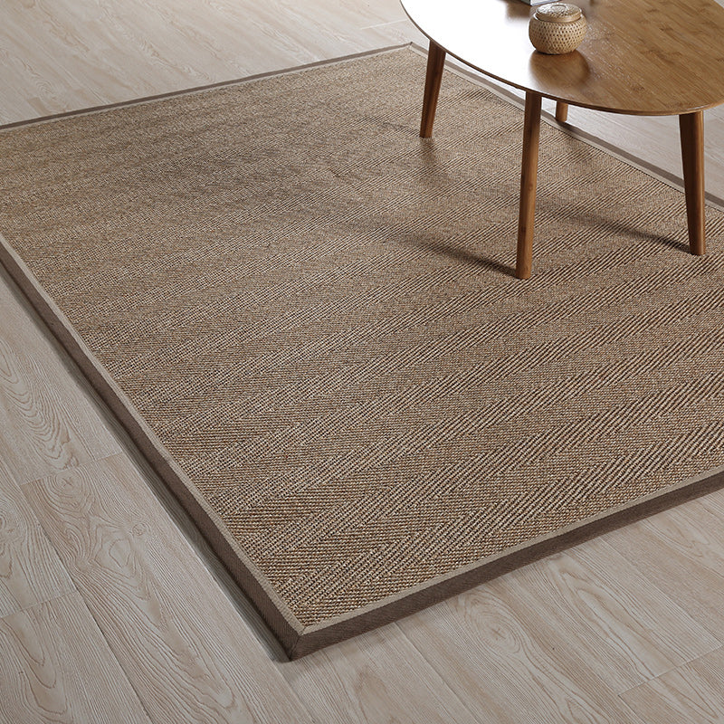 BowLift | Stylish Country Carpet Brown Solid Carpet Animal Dry Washable Non-slip Rug for Living Room