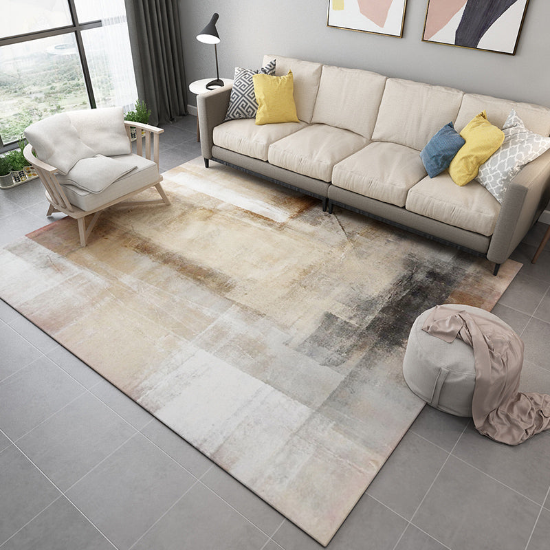 BowLift | Unique Abstract Rug Modernism Rug Polyester Machine Washable Non-Slip Pet Friendly Carpet for Living Room