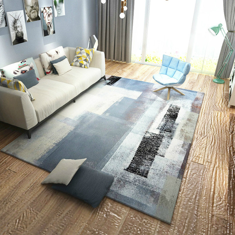 BowLift | Unique Abstract Rug Modernism Rug Polyester Machine Washable Non-Slip Pet Friendly Carpet for Living Room