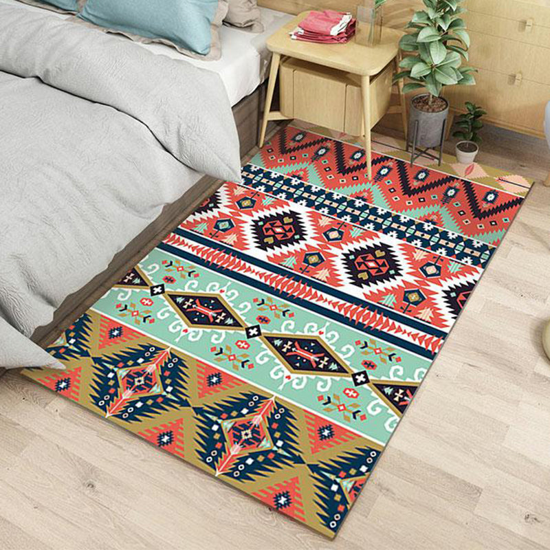 BowLift | Color Southwest Native Americana Carpet Striped Geometric Area Rug Polyester Stain-Resistant Indoor Rug