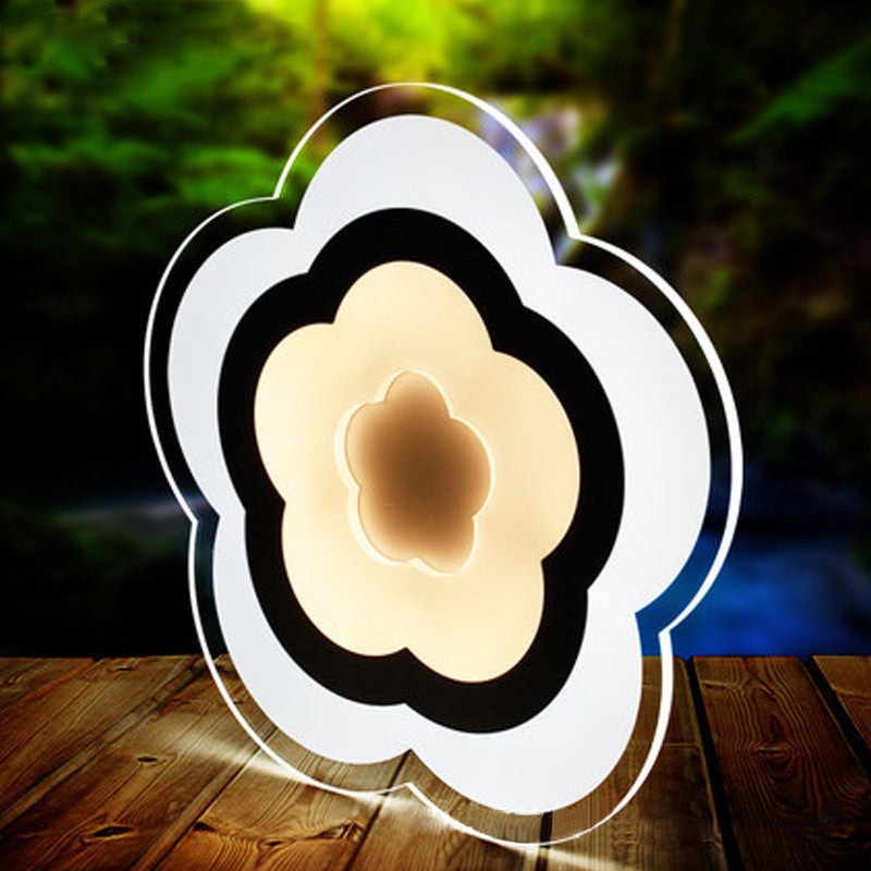 BowLift | Diamond/Branch/Flower Acrylic LED Wall Lamp Light Minimalist White Wall Spotlight Lighting for Bedroom