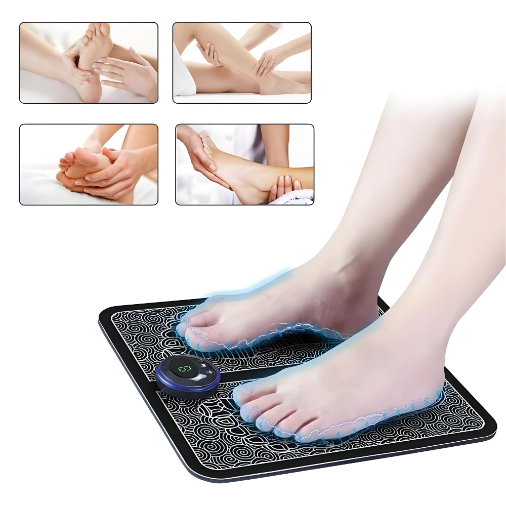 BowLift | EMS Foot Massage Pad with Adjustable Intensity for Pain Relief and Relaxation at Home