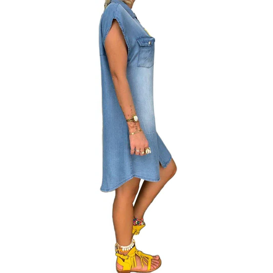 BowLift | Denim Straight Dress