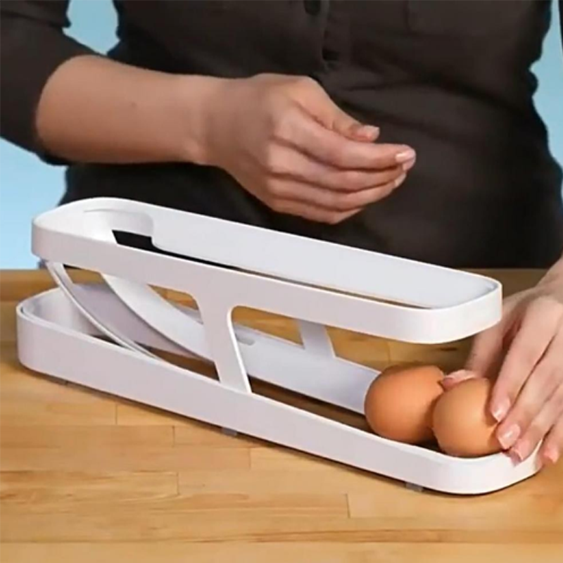 BowLift | Automatic Scrolling Egg Rack Holder Storage Box