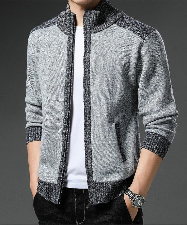 Textured Knit Sweater with Relaxed Fit
