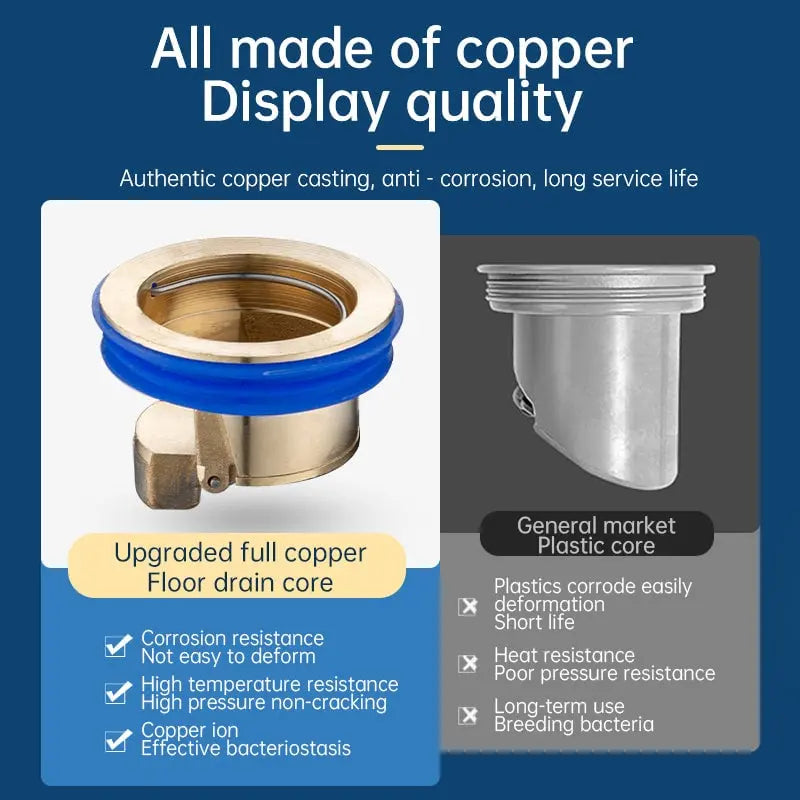 BowLift | Anti-Odor Drainage Core made of Brass – Reliably Stops Drain & Pipe Odors