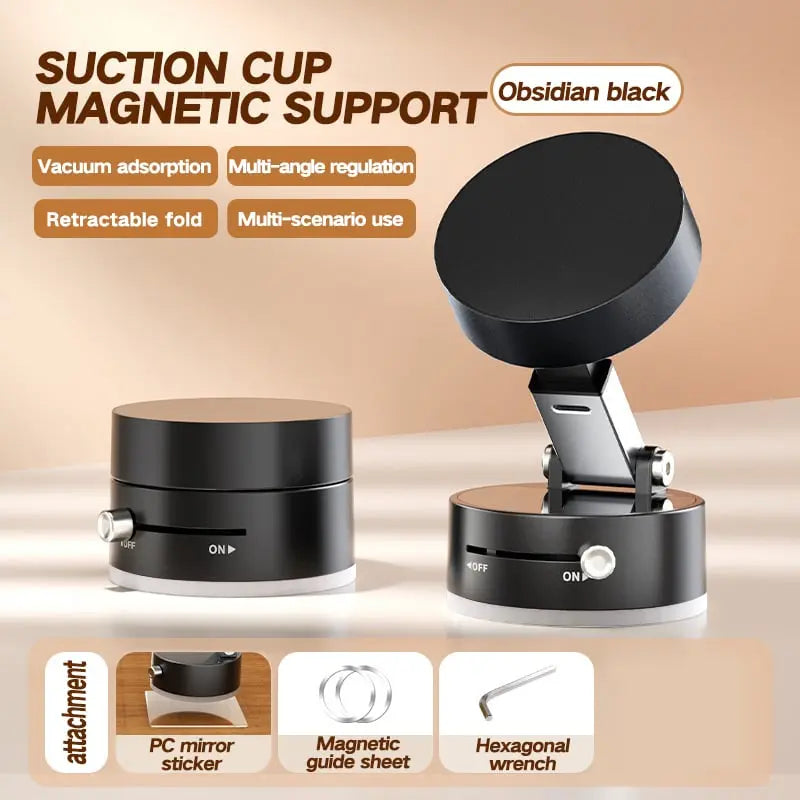 BowLift | Foldable Magnetic Phone Holder with Strong Vacuum Adhesion