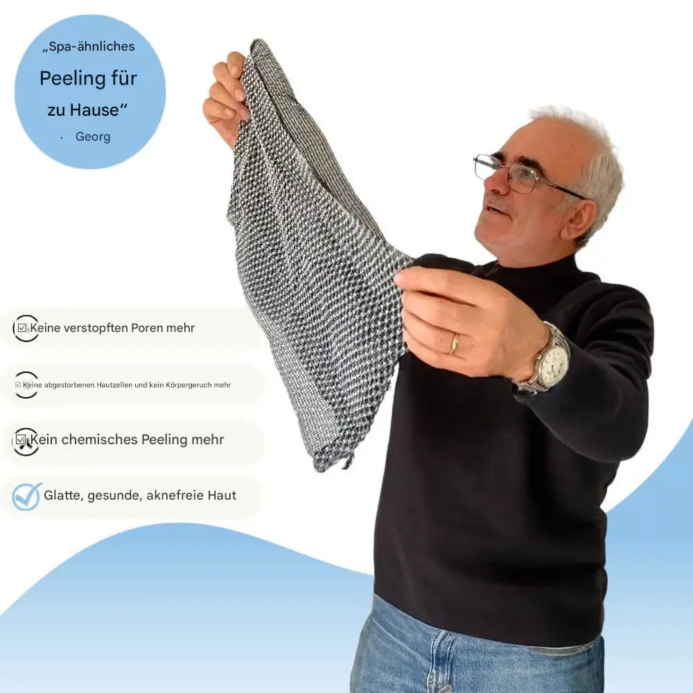 BowLift | Peeling Shower Towel with Silver Ions – Deep Cleaning & Gentle Exfoliation