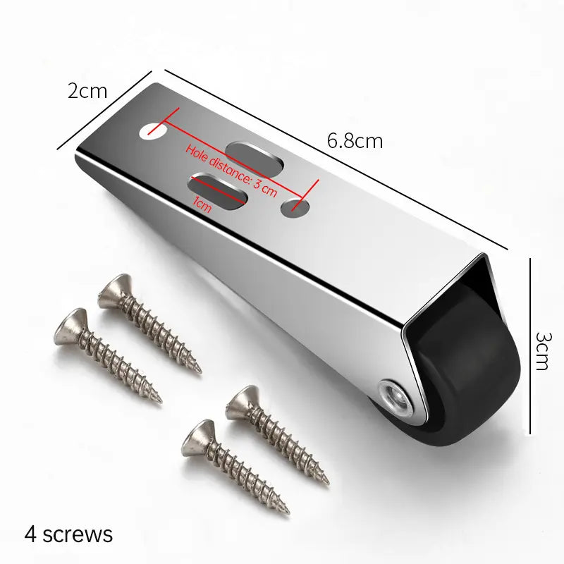 BowLift | Swivel Door Roller with Long Bracket – Quiet & Scratch-Free