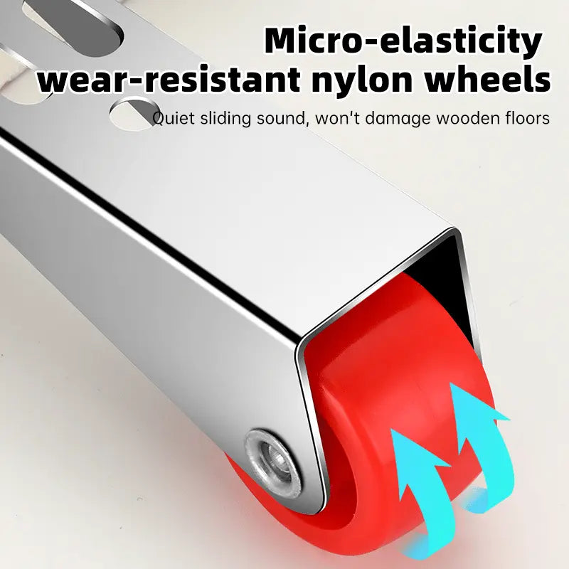 BowLift | Swivel Door Roller with Long Bracket – Quiet & Scratch-Free