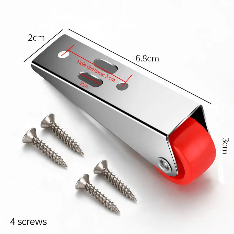 BowLift | Swivel Door Roller with Long Bracket – Quiet & Scratch-Free