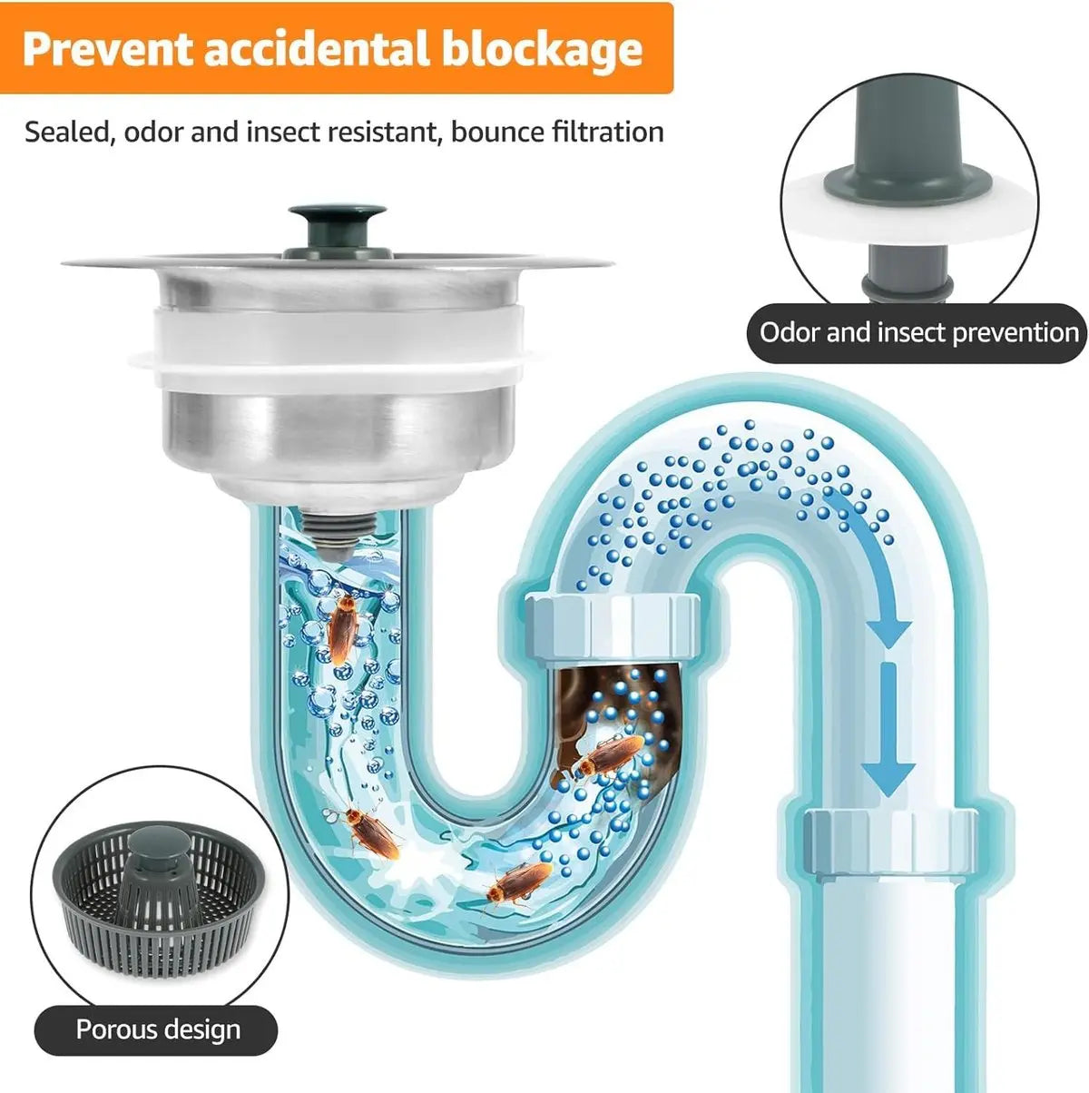 BowLift | Improved Sink Drain Stopper – No more clogged drains!