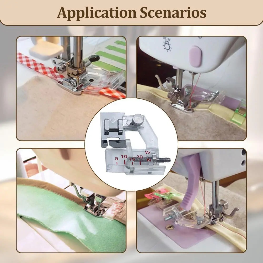 BowLift | Adjustable bias binding foot – For precise edge finishes