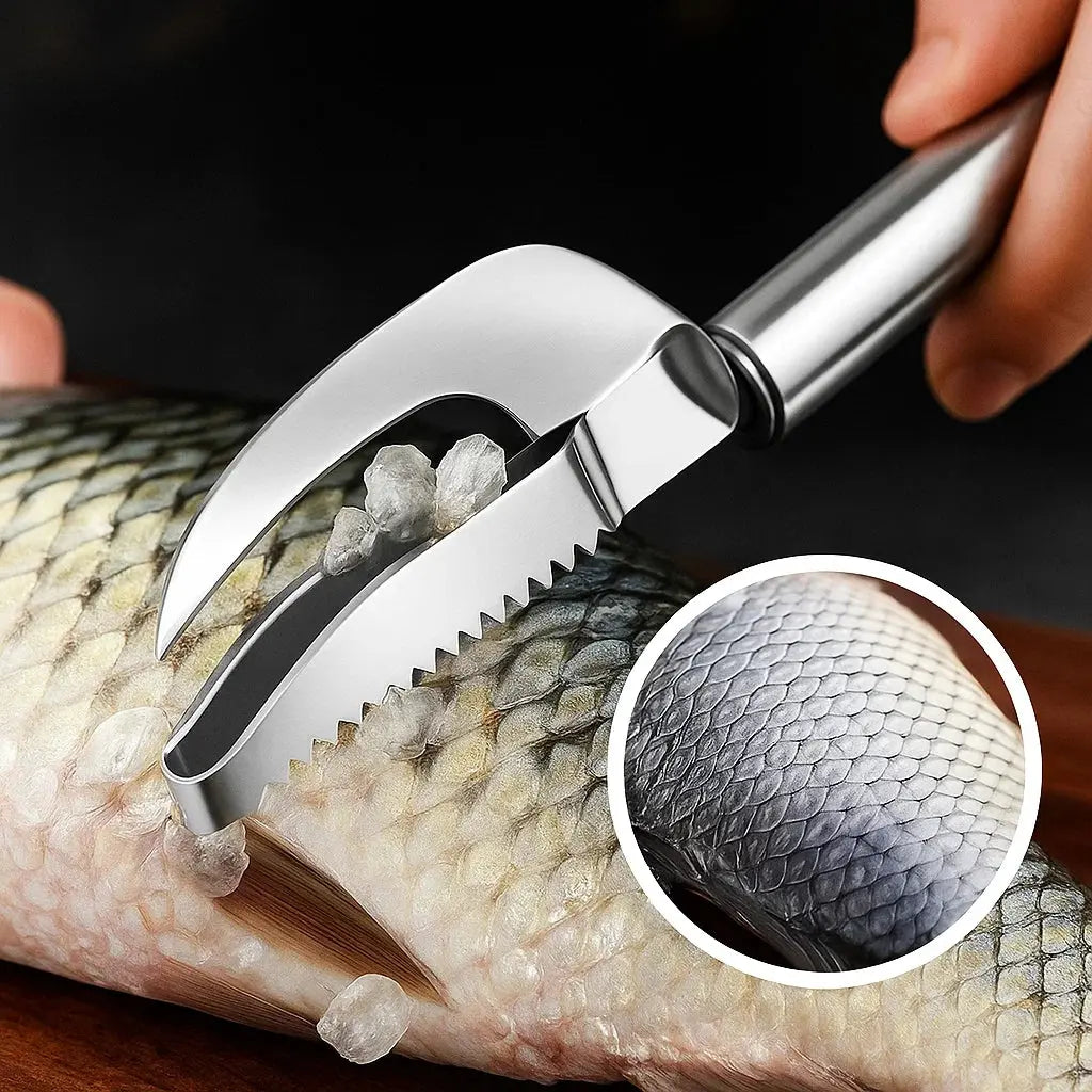 BowLift | 3-in-1 Fish scaler made of stainless steel