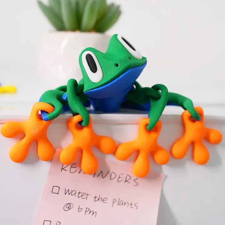BowLift | 3D-printed magnetic frog refrigerator magnet