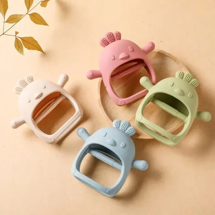 BowLift | Baby teething glove – chick-shaped teething ring