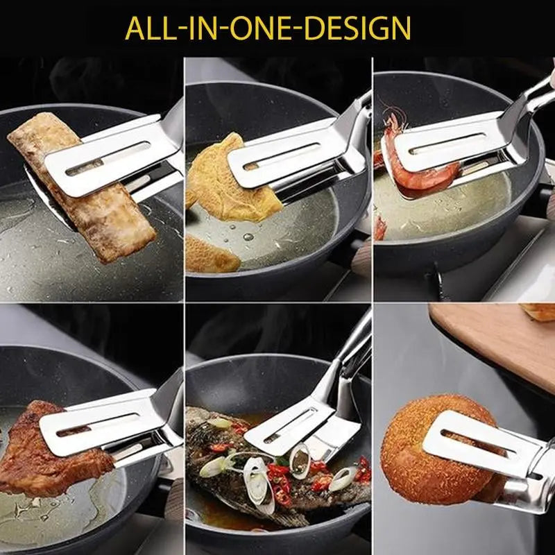 BowLift | Stainless Steel Grill Tongs with Reversal Function