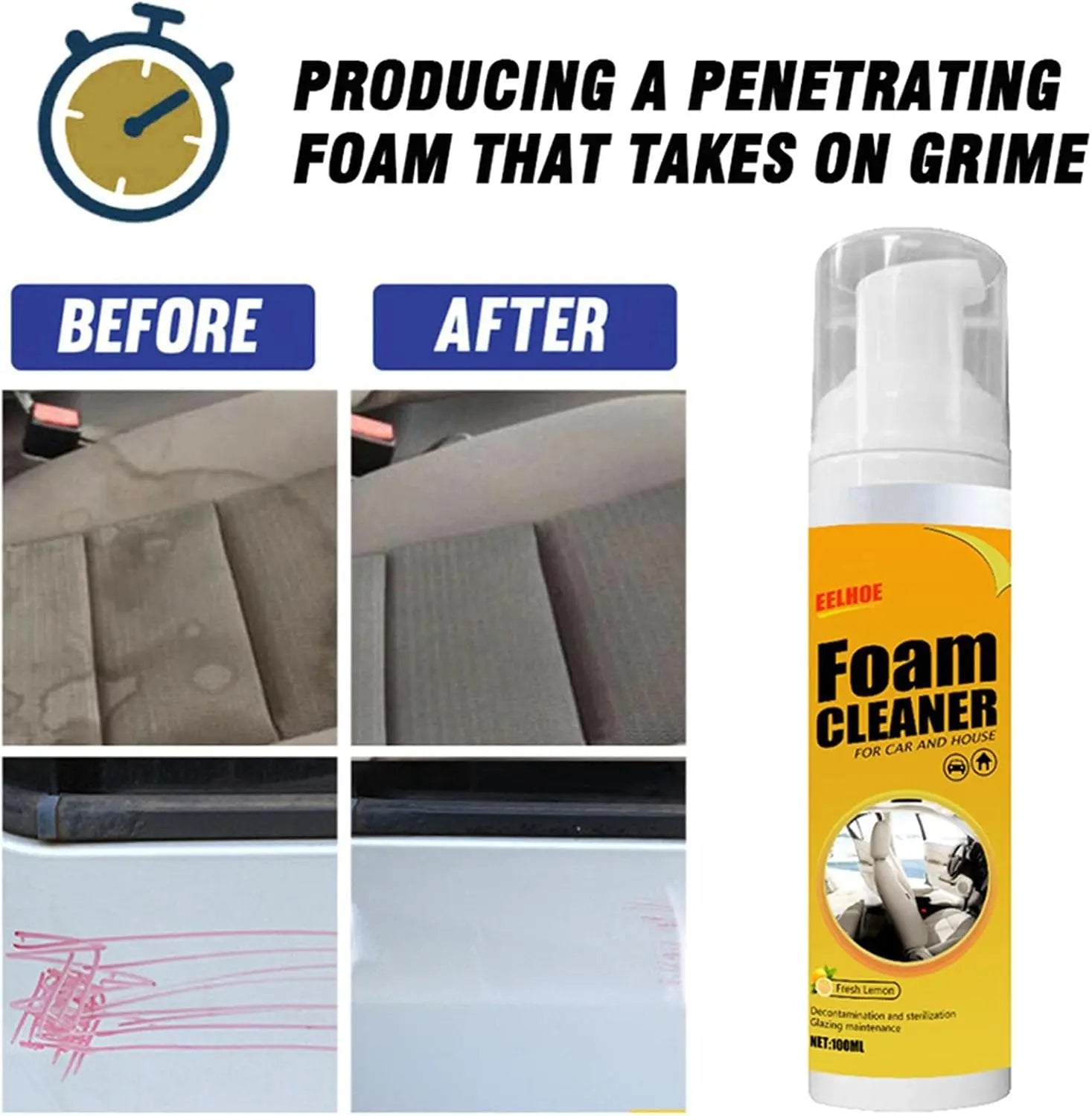 BowLift | Versatile foam cleaner for car interior & household