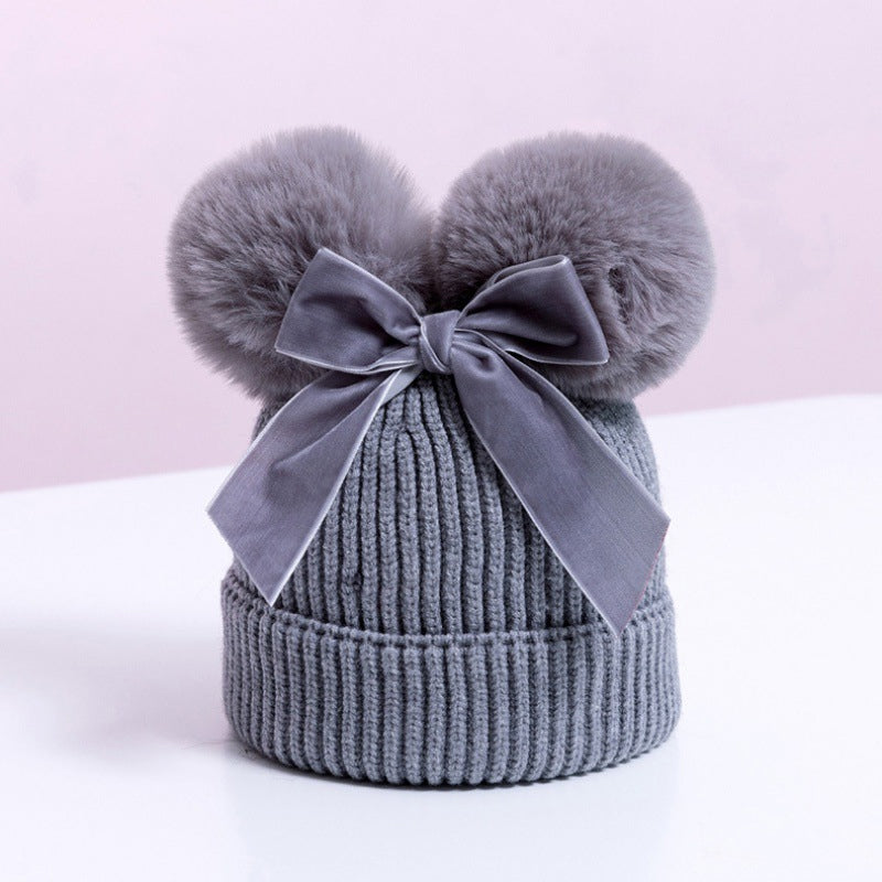 BowLift | Baby Hat With Double Ball Bow