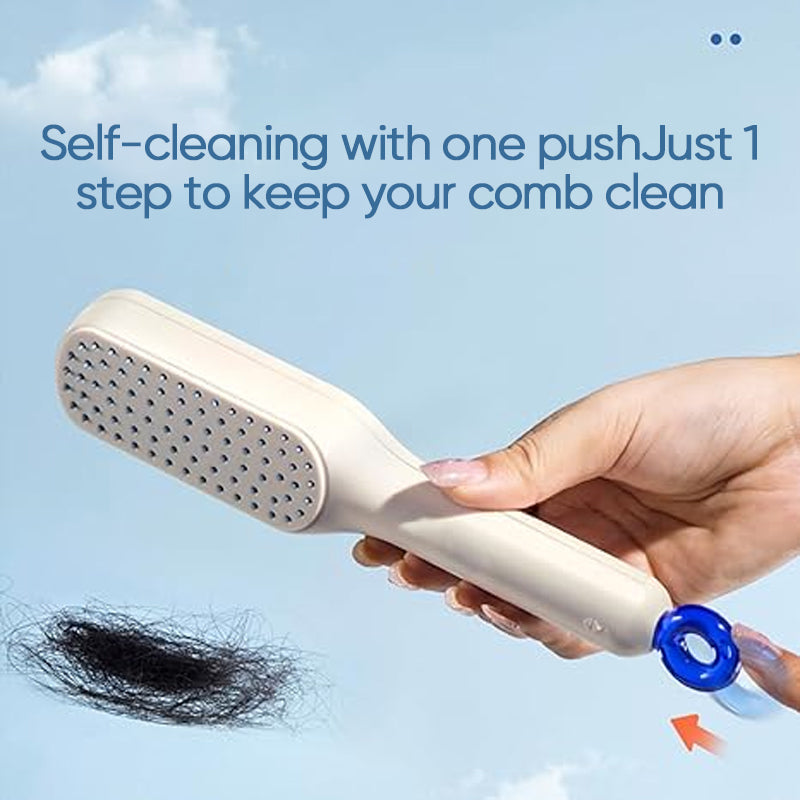 BowLift | Self-cleaning anti-static massage comb