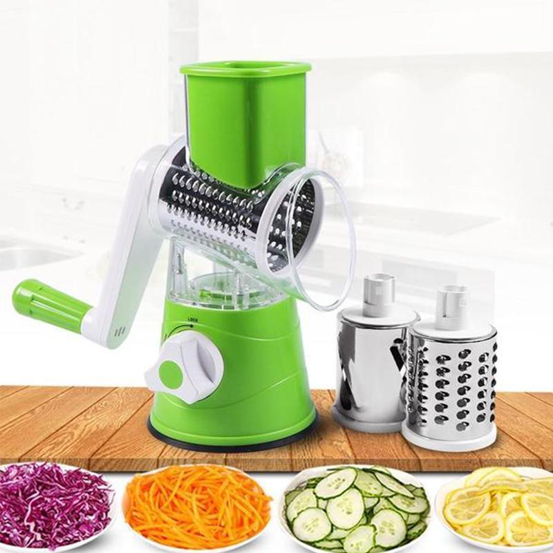 BowLift | 3 in 1 Rotary Cheese Grater Vegetable Slicer