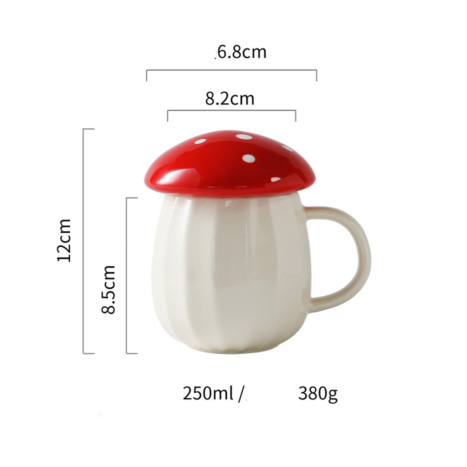 BowLift | Creative Ceramic Mushroom Mug
