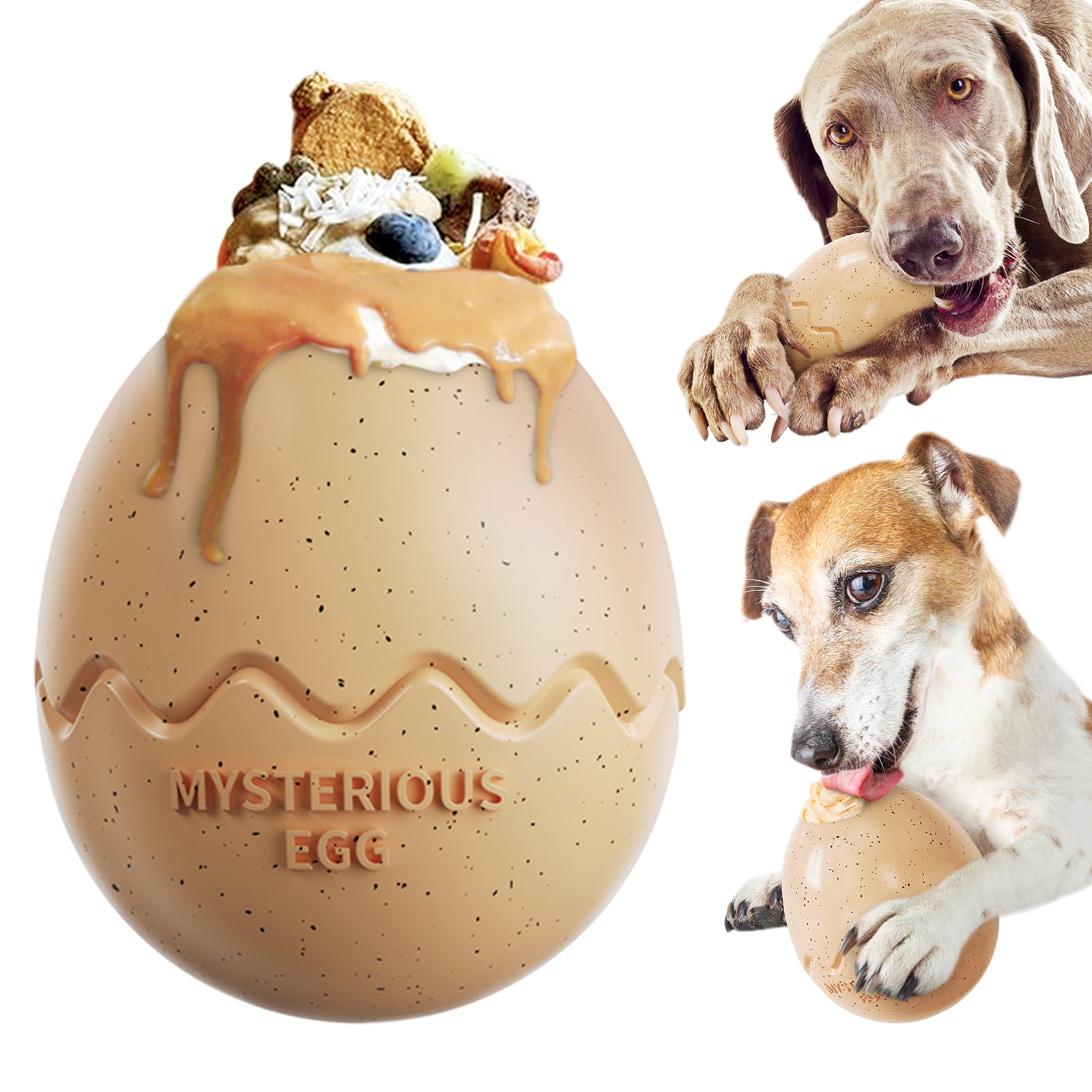 Dinosaur Egg Slow Feeder Cup Toy for Dogs