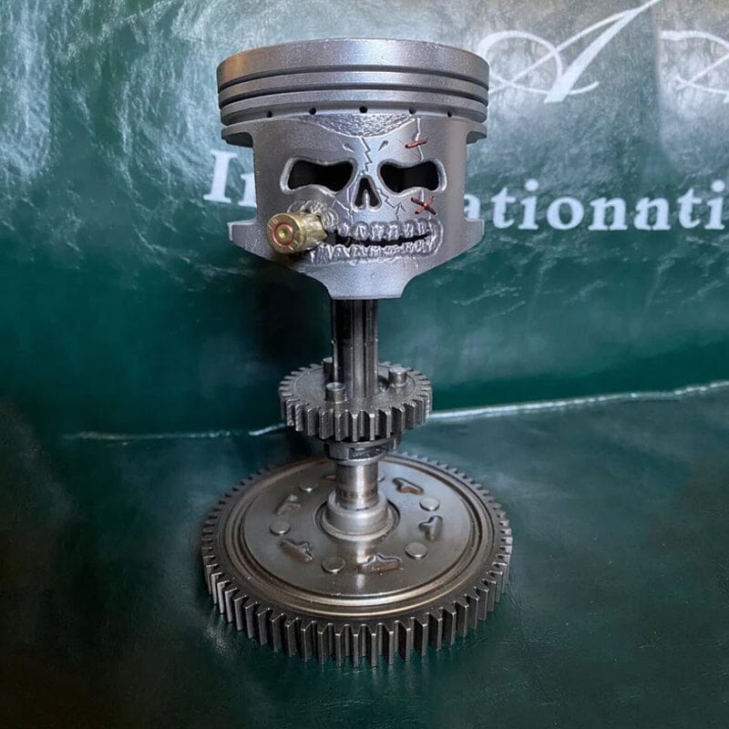BowLift | Piston Skull Face Sculpture