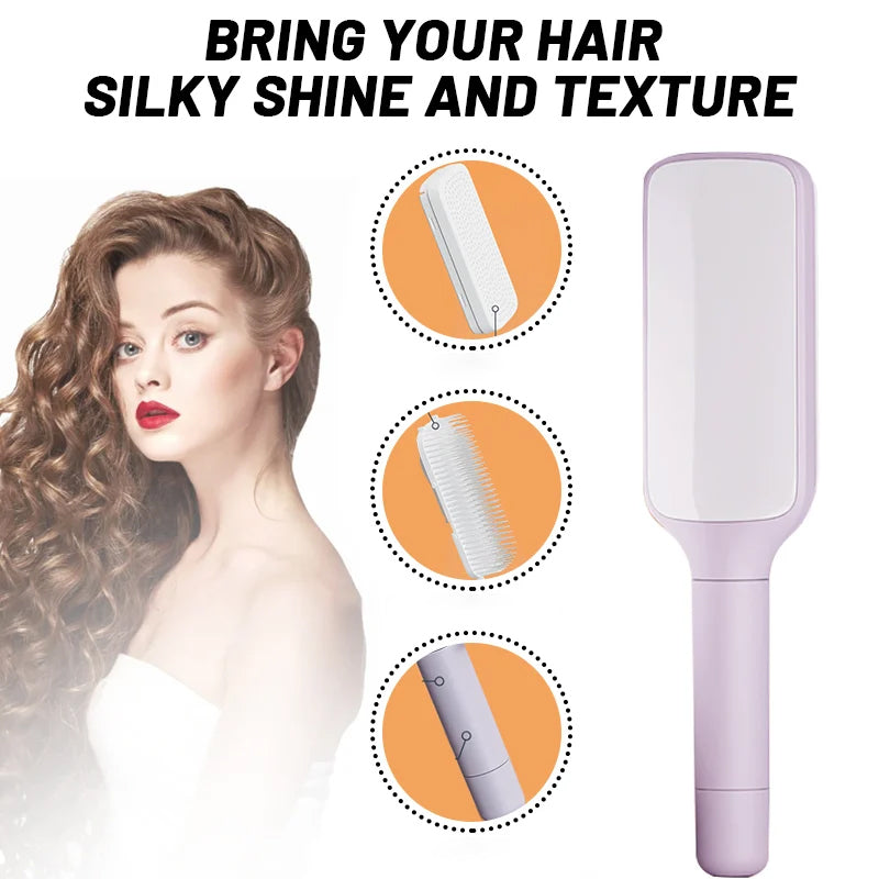 BowLift | Self-cleaning anti-static massage comb
