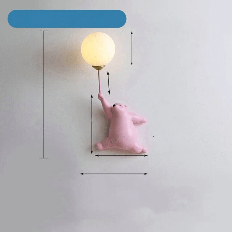BowLift | FairyGlow – Cartoon Wall Light for Kids | Magical Night Light with 3D Moon Design