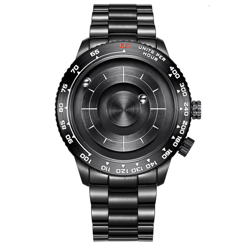 BowLift | Cool Magnetic Levitation Men Watch, with No Mirror Design, Quartz Movement, Steel Strap & Waterproof