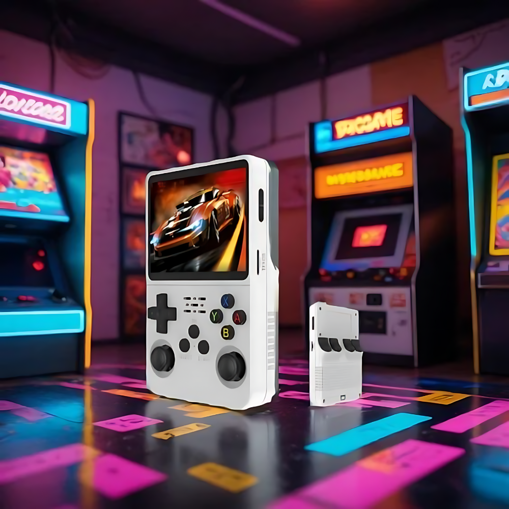 BowLift | Retro Revolution: Handheld Gaming Console with HD Screen & USB Charging